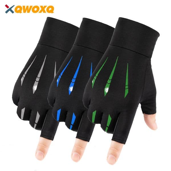 1 Pair Half Finger Cycling Gloves Sport Fitness MTB Bike Gloves Men Women Riding Thickened Palm Pad Bicycle Fingerless Gloves