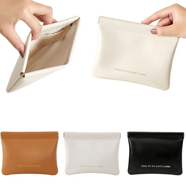 Simple Lipstick Makeup Storage Bag Women Fashion Portable Mini Key Jewelry Cosmetic Organizer Pouch Handbag Pu Small Bags Gift