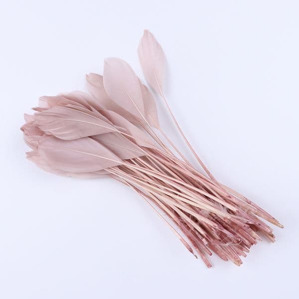 Dyed Leather Pink Goose Feather Jewelry Earring Decoration Plumes 15-20cm/6-8 inch Beautiful Swan Feathers for crafts 50pcs/pack