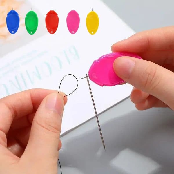 5/10/20Pcs Auto Needle Threader Elderly Guide Needle Threader Simple Device For DIY Machine Sewing Needle Work Cross-Stitch Tool