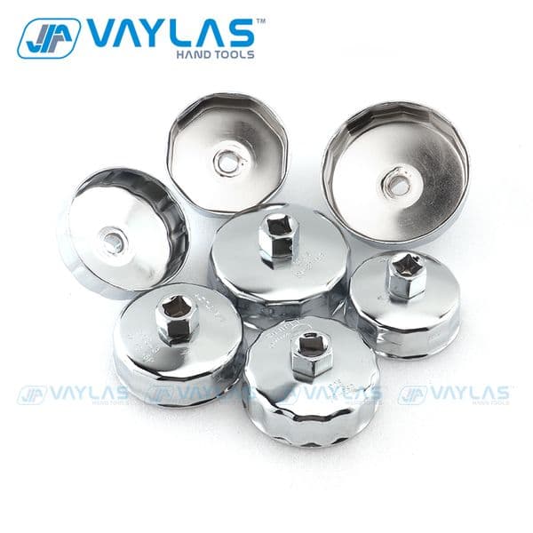 1/2" Square Drive Oil Filter Wrench Cap Remover 64mm-89mm End Cap Filter Removal Tool Universal Wrench Auto Housing Tool Remover