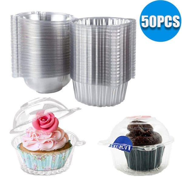 50Pcs Cake Slice Boxes Cupcake Slice Container Square Individual Single Dessert Box Triangular Sandwich Cheesecake Storage Box
