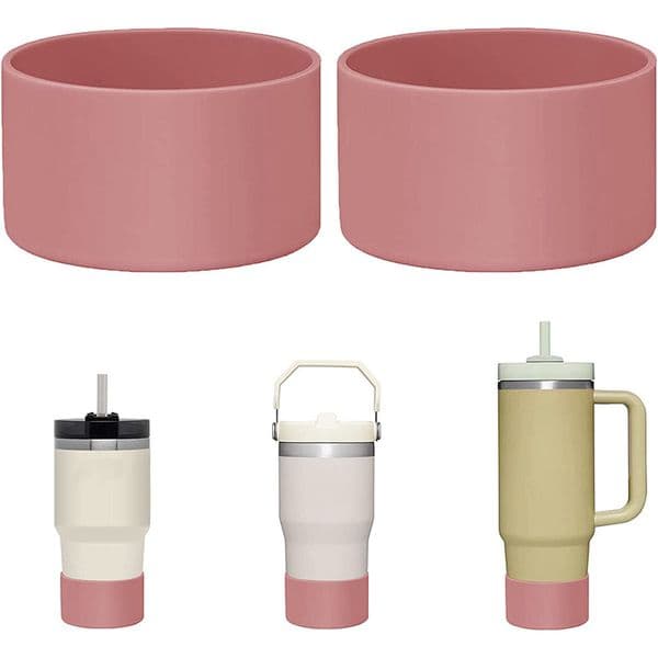 7.5cm/9cm Silicone Cup Boot Bottom Anti-slip Protective Sleeve Cover For 40oz Tumbler Thermos Cup 30oz 20oz Water Bottle