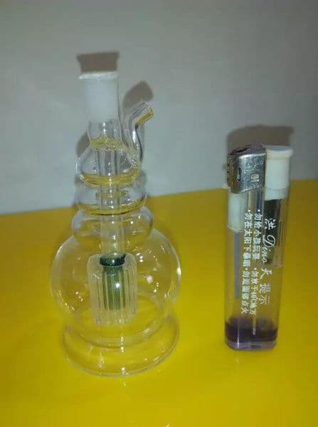 new Several rounds of hookah Wholesale Glass bongs Oil Burner Glass Water Pipes Oil Rigs Smoking Free
