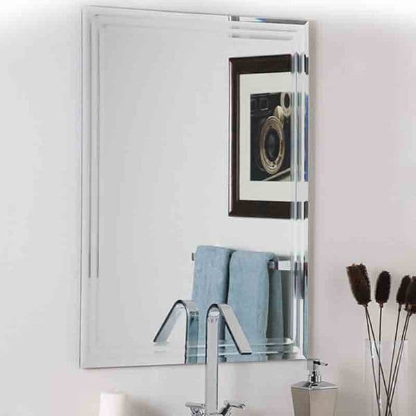 Aluminum mirror , customized folding makeup mirror, right angled corner, bare mirror cutting, grinding, polishing