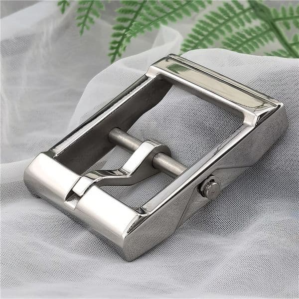 Luxury Stainless Steel Belt Buckle For Men Belt Leather Craft Clip Men Waist Western Belt Buckle 40mm Big Buckle Belt Man SK0015