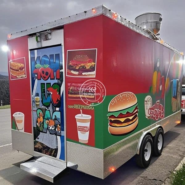 2025 NEW Concession Mobil Factory Restaurant Dining Sale Chinese Foodtruck Sandwich Best China Food Trailers