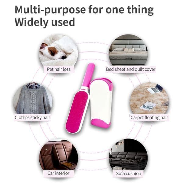Pet Hair Remover Sticky Brush Clothes Dehairing Brush Dusting Brush Reusable