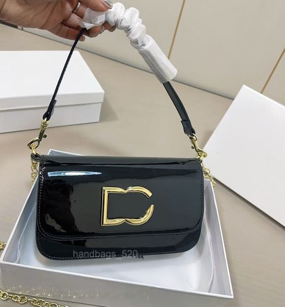 Womens Handbag and Purse Patent Leather Small Shoulder Bag with Two Strap Crossbody Messenger Bags Fashion Female Bags