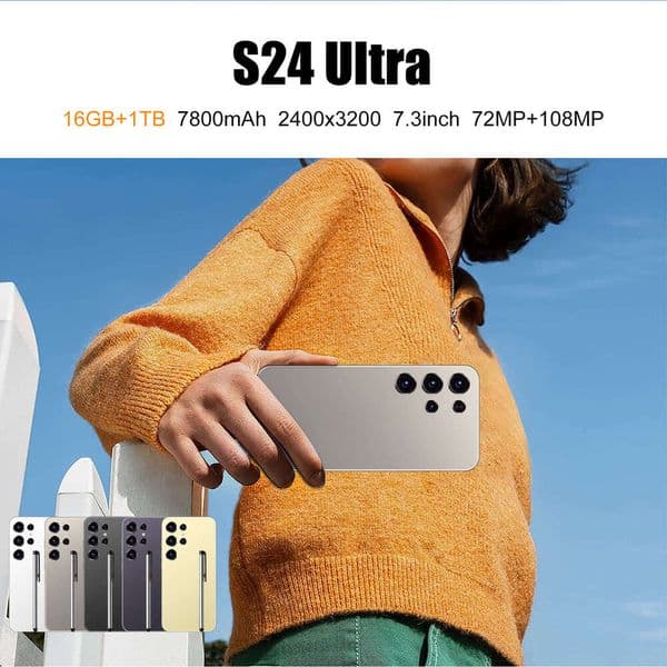 i15 i16 5G New S24 Ultra Phone 2+16G 6.6inch incell Large Screen Android 8.1 Smartphone
