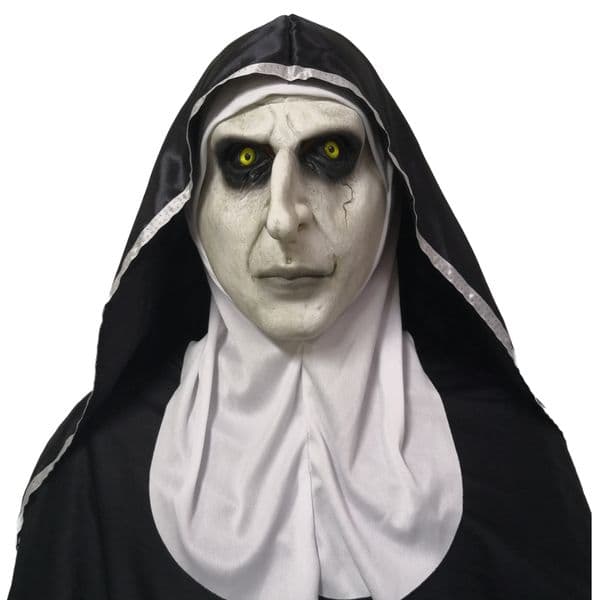 The Nun Cosplay Mask Costume Prop Helmet Halloween Scary Full Head Party Props Costume Mask Horror Toys