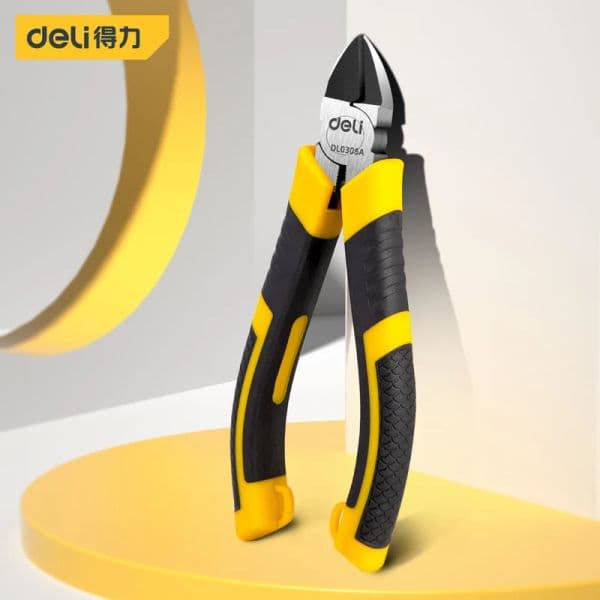 Deli 5 / 6 Inch Wire Cutter CR-V Plastic Nippers Pliers Jewelry Wire and Cable Cutter Side Scissors Mini Pliers Electrical Tool