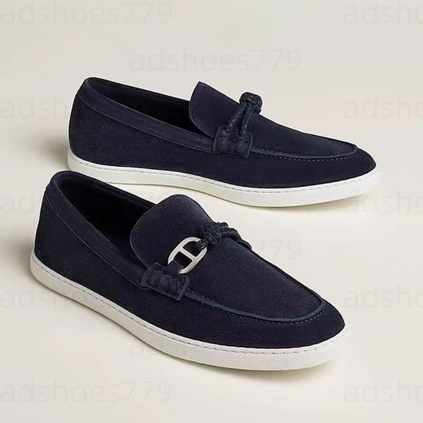 Spring Summer Walk Suede Loafers Lazy Mules Women Round Toe Slip On Penny Flat Shoes Unisexy Casual Shoes for Man & Woman Luxury Designer Flat size 35-46