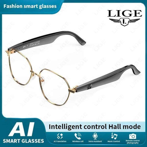 Smart AI Intelligent Translation 163 Online Language Wireless Bluetooth Call Music Glasses Real-Time Translator