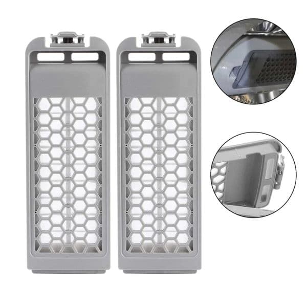 2pcs Washing Machine Filter Box For Samsung WA406DJHDWR/SA Washing Machine Fluff Filter DC63-0102196A/DC63-01021A