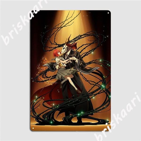 Ancient Magus Bride Anime Metal Tin Sign Vintage Wall Decor Poster for Club Home Collectible Art Print