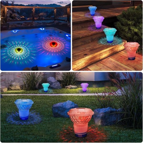 RGB Solar Illumination Device: Submersible Garden/Pool Decorative Lamp