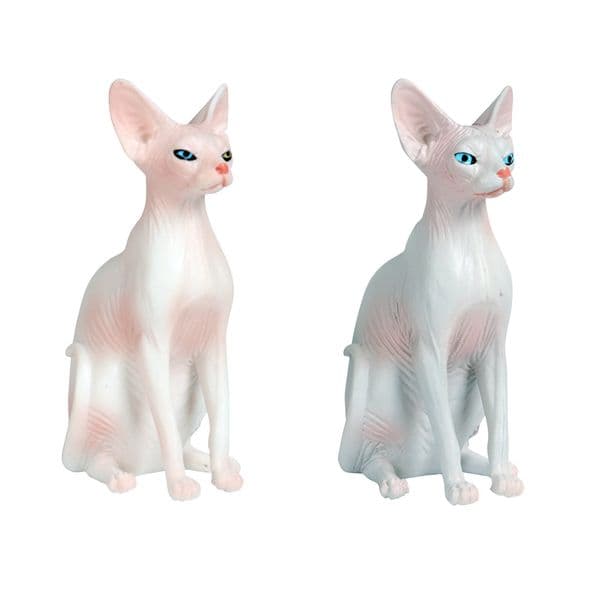 Sphynx Resin Hairless Cat Figurine, Hairless Cat Model, Statue For Home Decoration