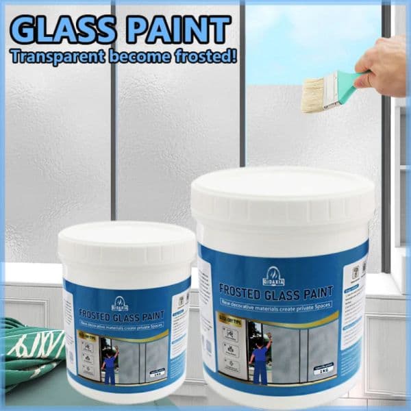 Matte Glass Paint Opaque Glass Paint Bathroom Glass Window Sandblasting Special Water-based Coating Transparent Becomes Frosted