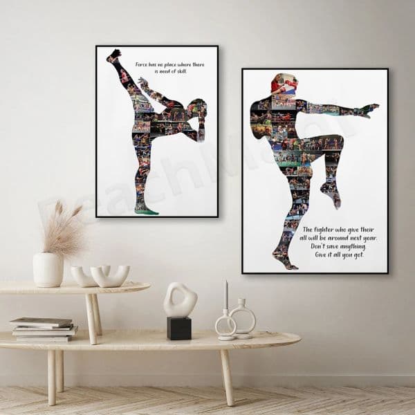 Muay Thai Art Print Martial Arts Wall Decor Gift from Muay Thai Trainer Muay Thai Poster Home Decor Muay Thai Artwork