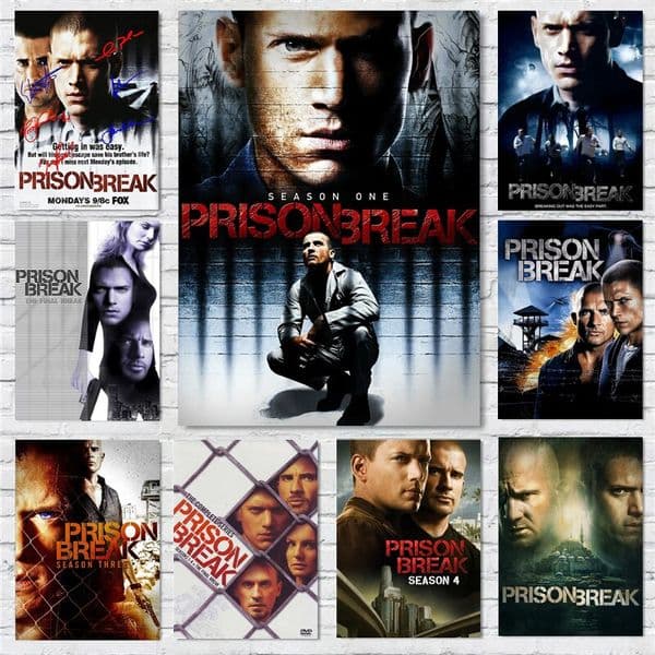 HighDefinition Prison Break Classic TV Series Canvas Wall Art Poster Clear Image Print for Bedroom Home Decor