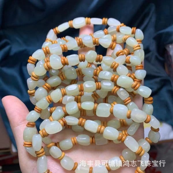 Natural Russian with Shape Delicate Bracelet Accessories Hetian Jade Hot Sale