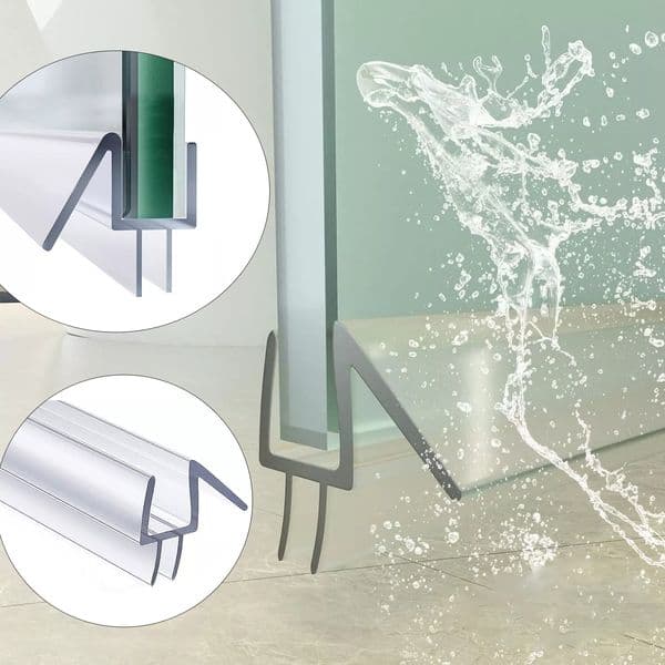 6/8/10/12mm Transparent PVC Seal Gap Window Door Weatherstrip Bath Shower Screen Door Seal Strip