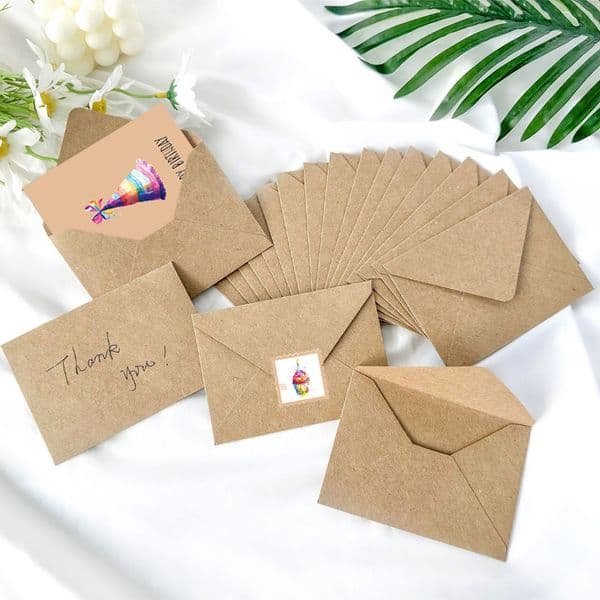 With Envelopes and Stickers Cartoon Pattern Card Set DIY Birthday Greeting Cards Set Perfect gift for family friends