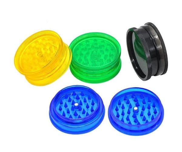 Plastic smoke grinder 63mm two layer plastic smoke mill with diameter Smoking Accessories