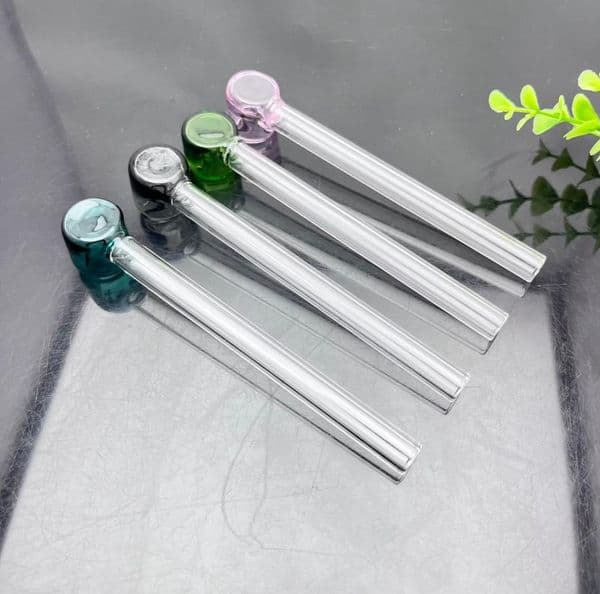 Glass Pipes Smoking Manufacturing Hand blown bongs New Hot Selling Color Bowl Extended Glass Pipe