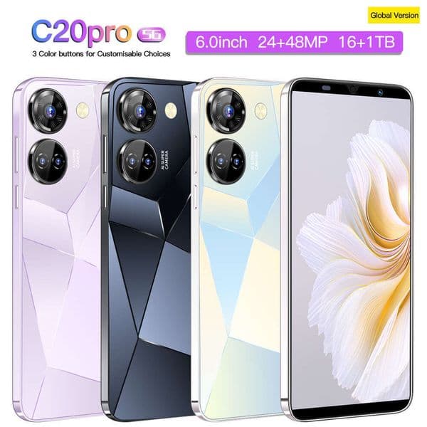 A2 I15 I16 5G C20 Pro Model 1+16 Mobile Phone Android Smartphone 5.0inch 3G Low Price