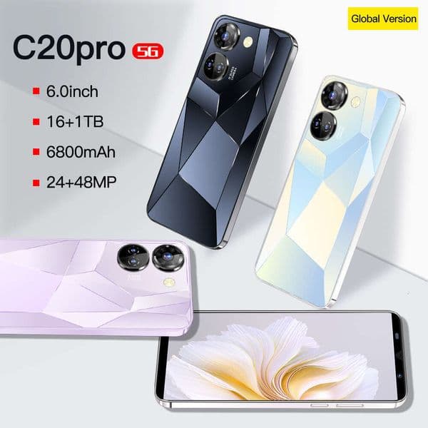 A2 I15 I16 5G C20 Pro Model 1+16 Mobile Phone Android Smartphone 5.0inch 3G Low Price