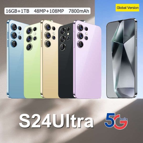 A2 I15 I16 5G S24Ultra New 6.5 Inch 2+16 Android 3G Smart OTG Phone Low Price