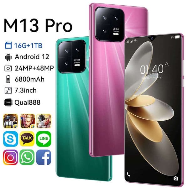 I15 I16 5G New Model M13PRO Android Smartphone HD 6.5 Large Screen Phone Shopee