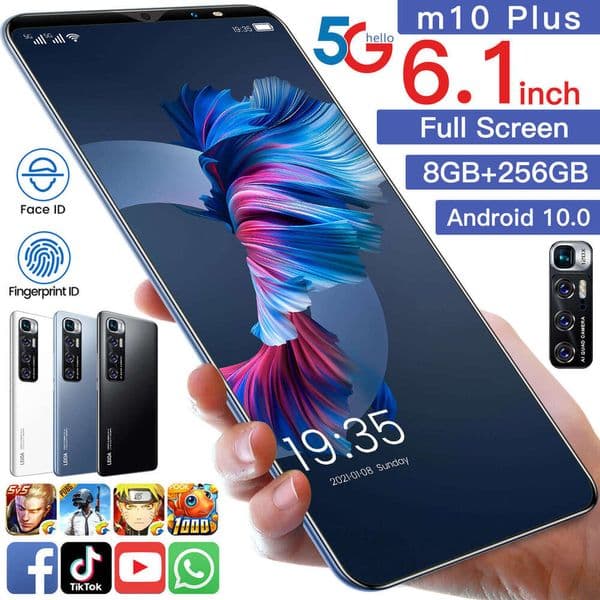 A2 I15 I16 5G I15 I16 5G M10 Plus New Android Smartphone 6.1inch 512+4G Memory Low Price