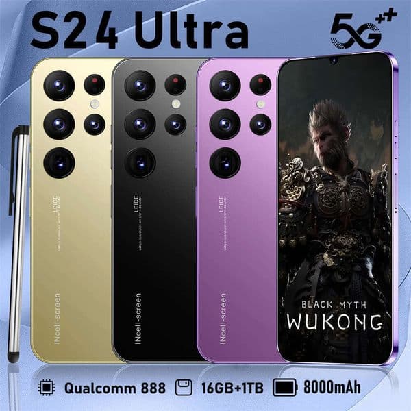 A2 I15 I16 5G Smartphone S24 Ultra All-in-One 7.3inch 8.0million Pixels Android System 8.1 (2+16)