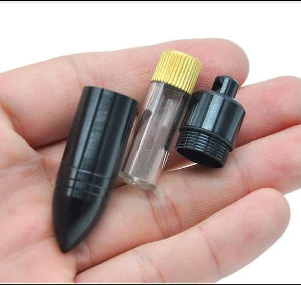 Cartridge case aluminium alloy cartridge Small metal aluminum box small storage bottle