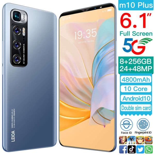 I15 I16 5G M10 Plus New Android Smartphone 6.1inch 512+4G Memory Low Price