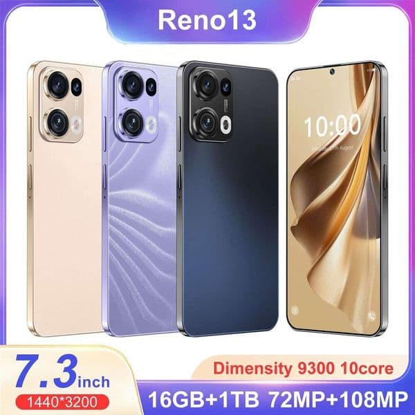 I15 I16 5G Phone Reno 13, 6.6inch Large Screen 5.0million Pixels 1+16 All-in-One Android 8