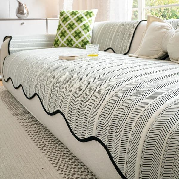 Irregular Summer Sofa Cover Cool Feeling Couch Covers Anti-Slip Sofas Towel Light Luxury Corner Couch Mat Living Room 쇼파패드 Home