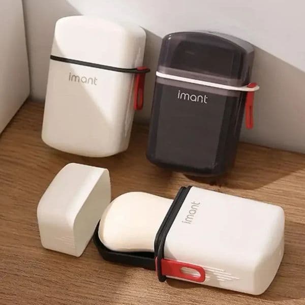 Plastic Soap Dish Travel Box Holder Container With Lid Soap Case Strong Sealing Organizer Box for Bathroom Home Outdoor Hiking