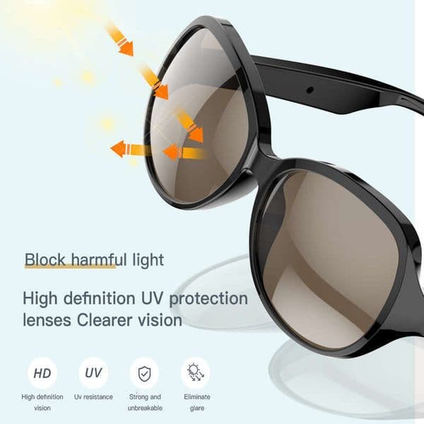 F06 F07 F08 Smart Bluetooth Glasses Bone Conduction Black Technology Outdoor Sports Call Sunglasses