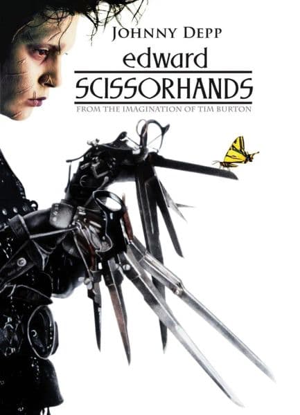 W170 Art Decor HD Bright Indoor EDWARD SCISSORHANDS Movie Johnny Depp Tim Burton Silk Fabric Wall Poster