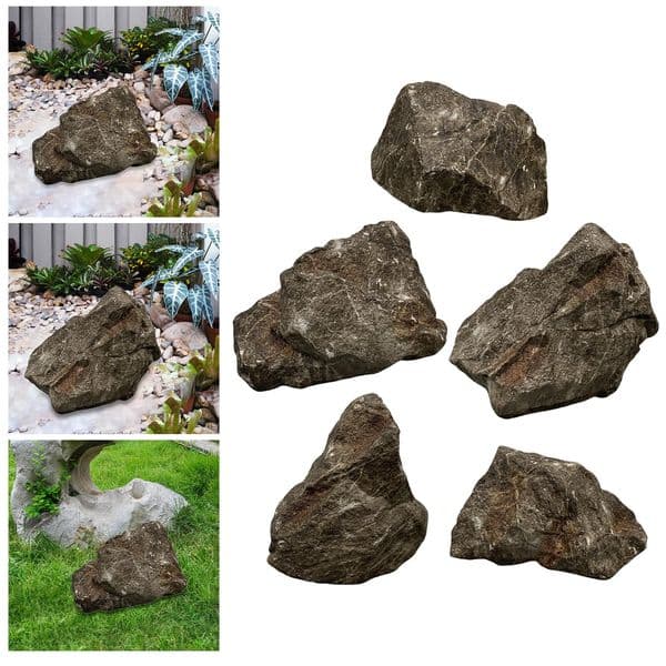 Imitation Rock Landscape Decoration Crafts Creative Decorative Versatile Natural Texture Realistic for Yard Patio Lawn Garden