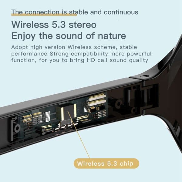 F06 F07 F08 Smart Bluetooth Glasses Bone Conduction Black Technology Outdoor Sports Call Sunglasses