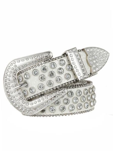 Best Decorative Womens Belt BB Simon Diamond Fashion Western Belt Full Diamond Inlaid PU Wide Crystal Diamond Be 250107