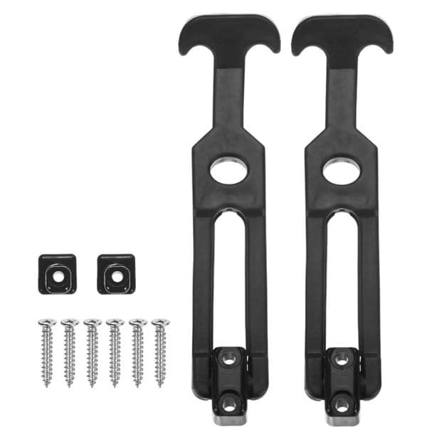 MXLA 2Pcs T Handle Hasp Rubber Flexible Draw Latches with Screws Shock Absorbing Latches Replacement Toolbox Latches