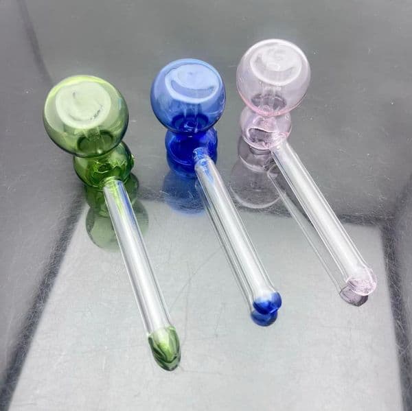 Glass Pipes Smoking Manufacture Hand-blown hookah Colored elongated gourd colored glass pipe with European and American smoking utensils