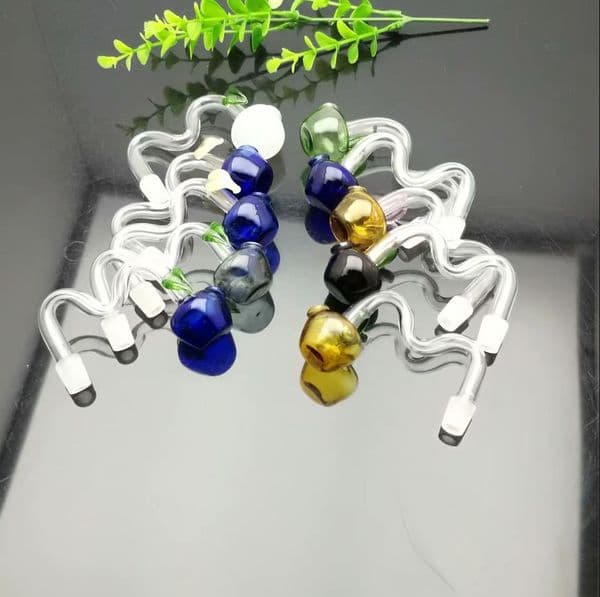 Smoking Pipes new Europe and Americaglass pipe bubbler smoking pipe water Glass bong Color apple glass casserole