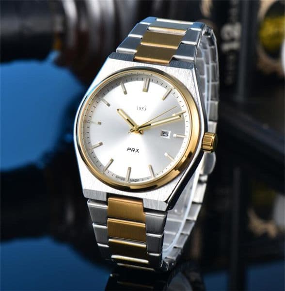 Mens womens TISSOTSity PRX 1853 Watches Automatic Stainless Steel Watch men Quartz Wristwatches waterproof Luminous montre de luxe WATCH #813